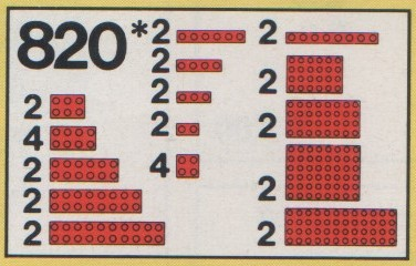 820 - Red Plates Parts Pack